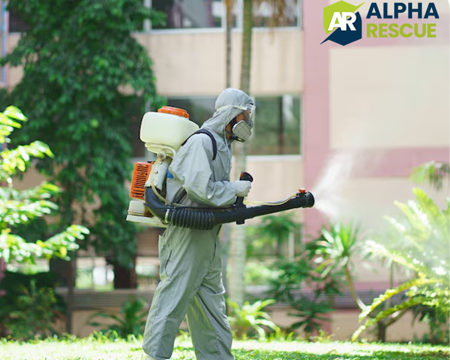 Alpha Rescue pest control technician